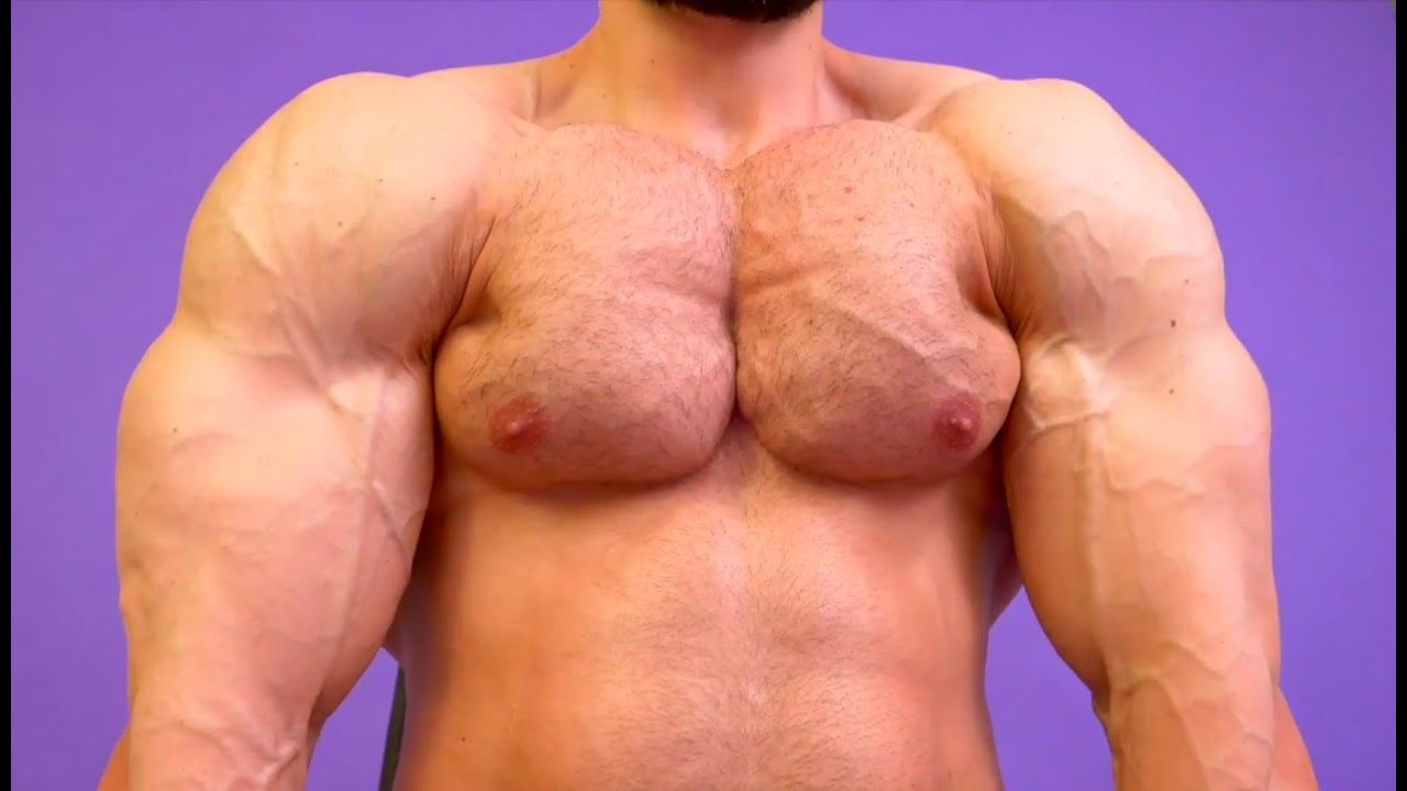 Huge & Ripped Pecs flexing and bouncing - amazing display of power