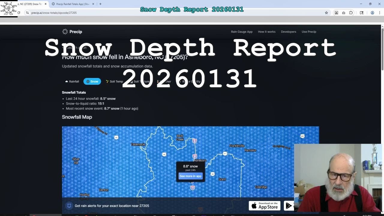 Отчет о глубине снега 20260131