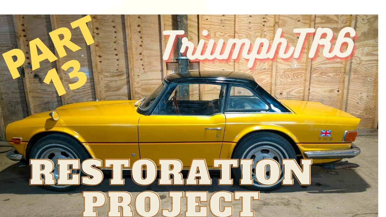 Восстановление TR6, часть 13. Установка бензобака и опрыскивание капота