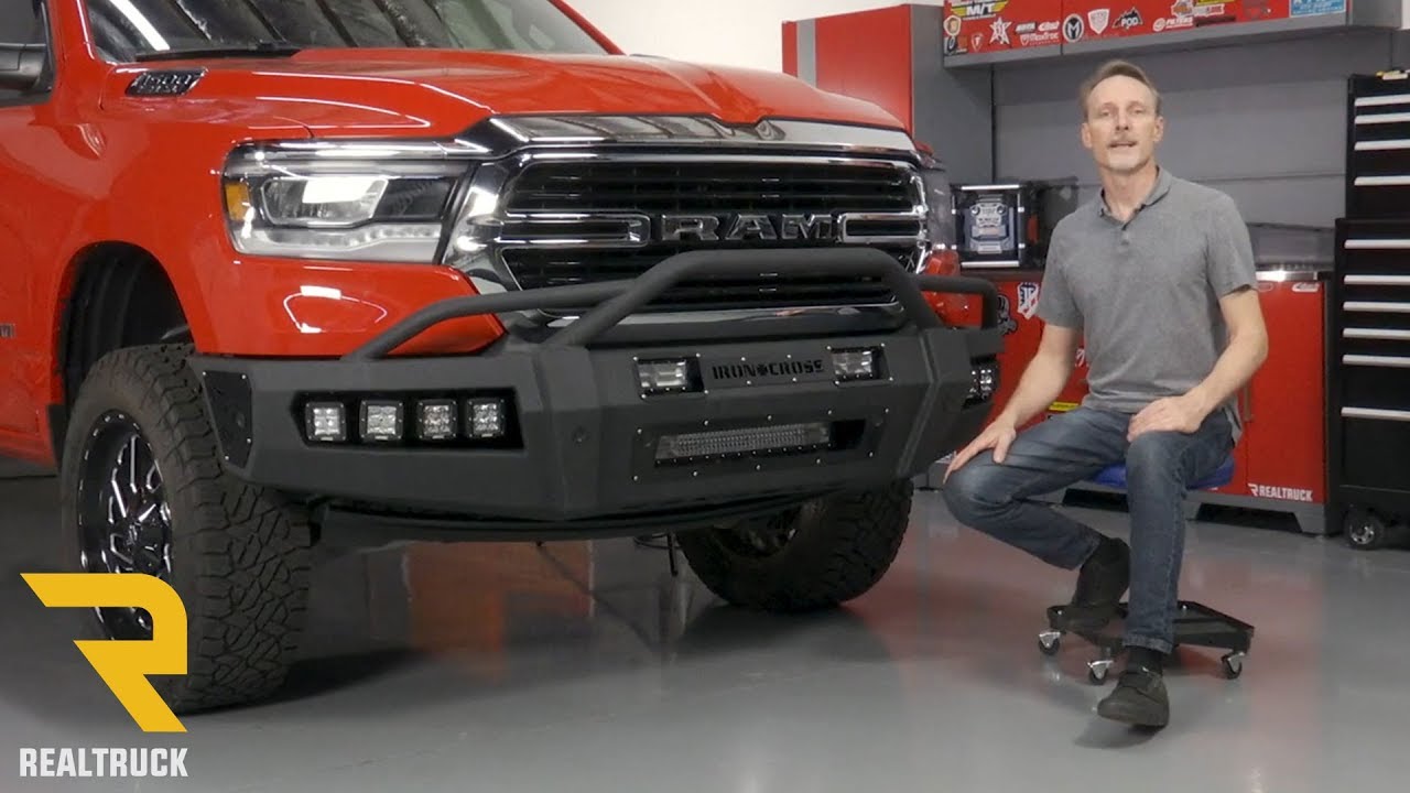 How to Install Iron Cross Hardline Prerunner Front Bumper on a 2019 Ram 1500