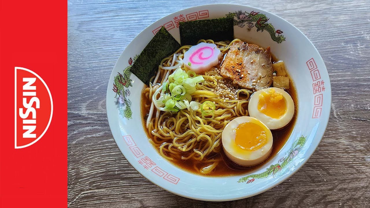 Nissin Men Shokunin Shoyu Ramen – Japan — Instant Noodle Recipe Time — EP 1895