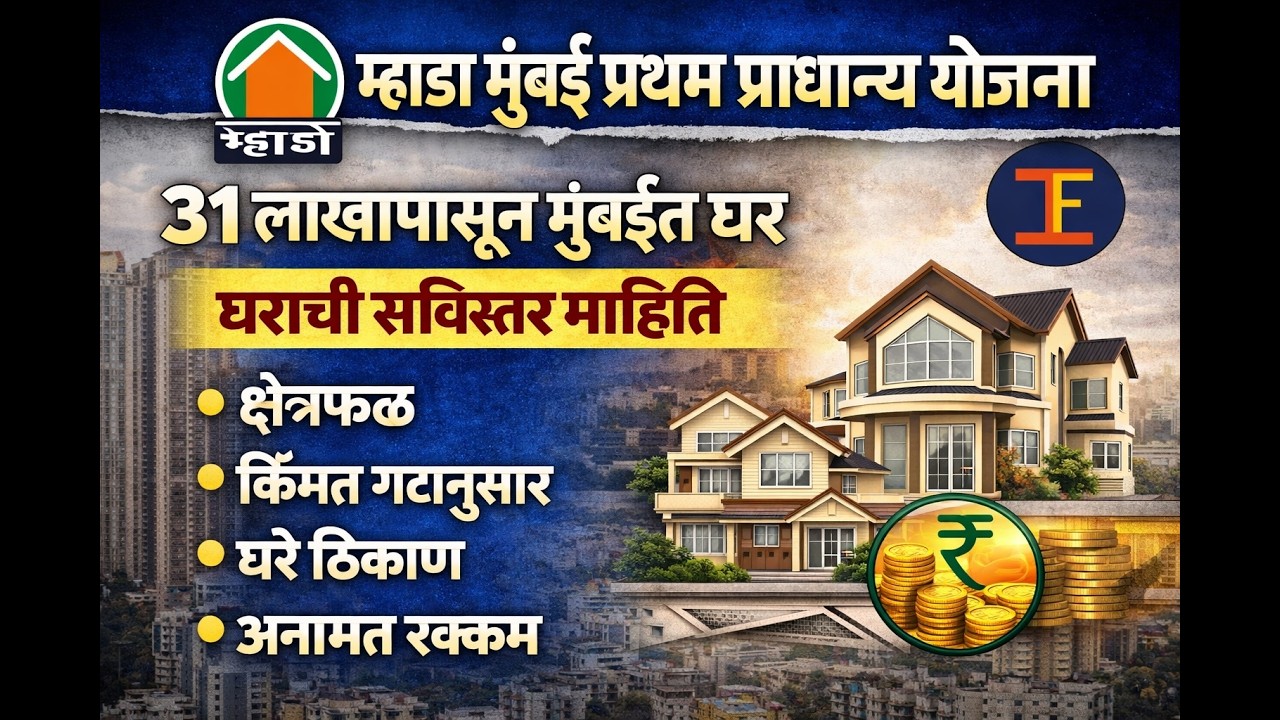 म्हाडा मुंबई प्रथम प्राधान्य योजना|सविस्तर माहिती|Mhada Mumbai Lottery|FCFS| Home details