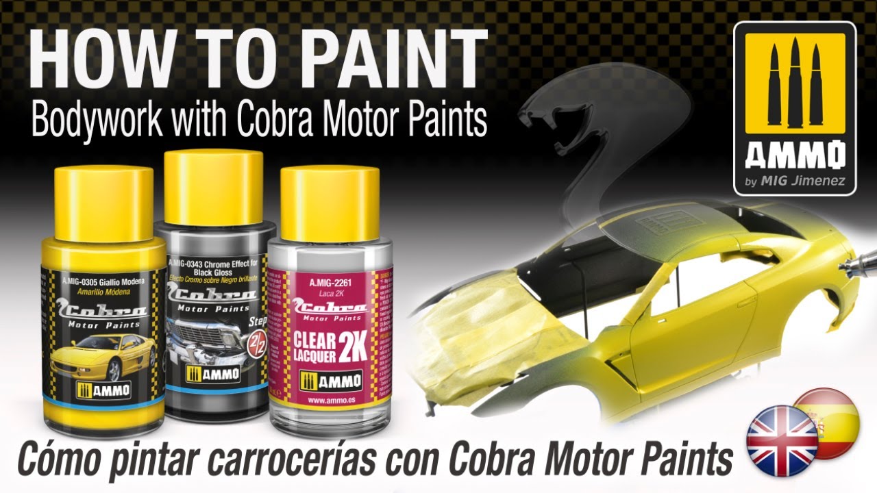 How To Paint Bodywork whit Cobra Motor Paints/Cómo pintar carrocerías con Cobra Motor Paints
