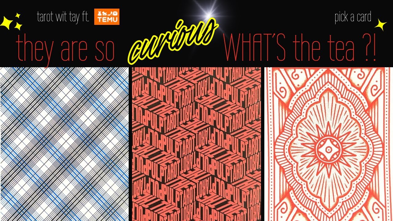 pick a card | 🐸 what's the tea ? why are people curious about you ? temu haul & giveaway