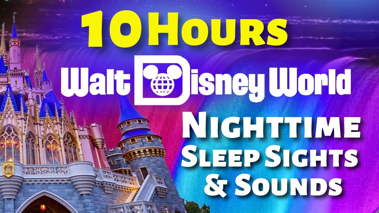 Walt Disney World Sleep Sounds | 10 Hours of Walt Disney World Fountains ASMR