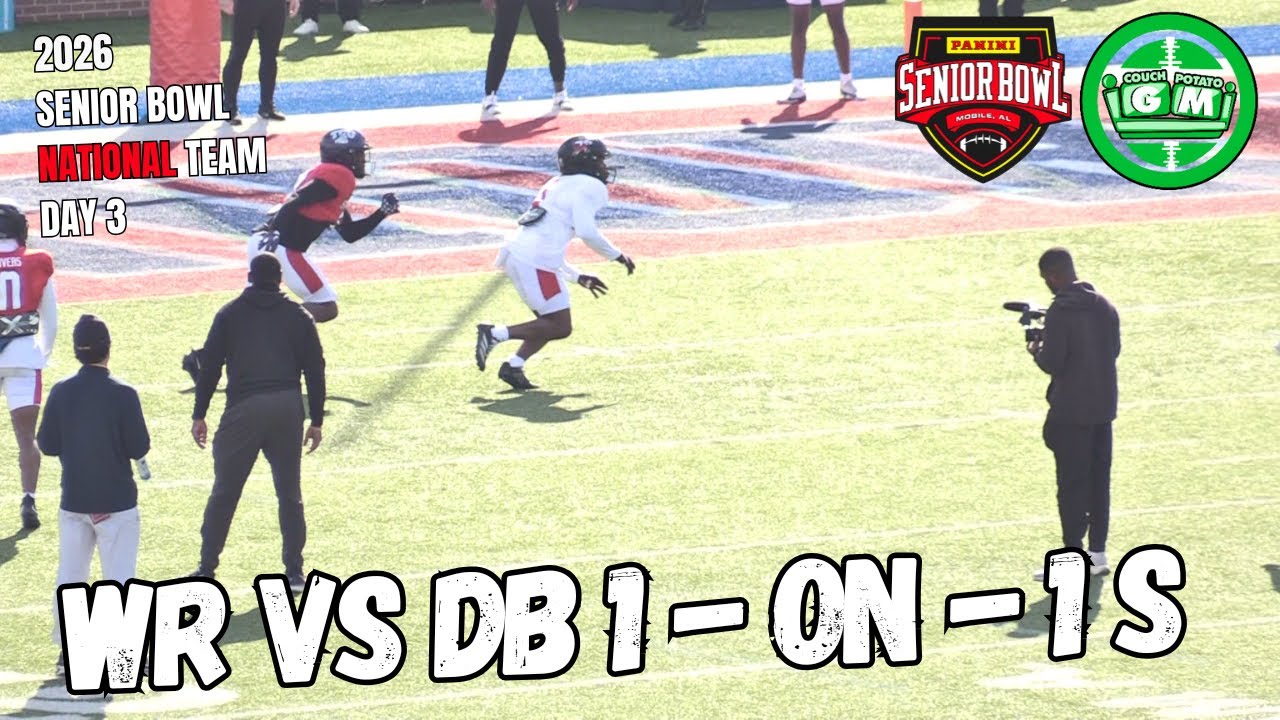 2026 Senior Bowl Day 3 | WR vs DB 1 on 1s | National Team