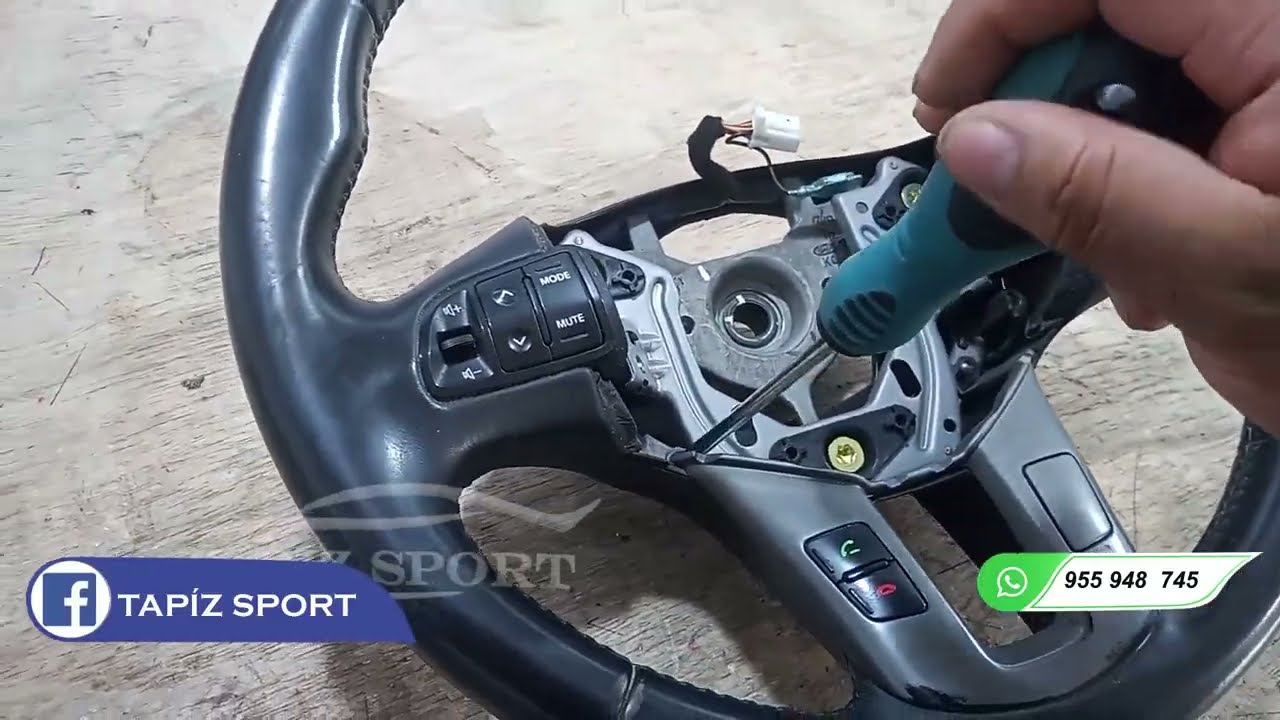 COMO REALIZAMOS UN TAPIZADO DE TIMON /VOLANTE EN CUERO NATURAL PASO A PASO