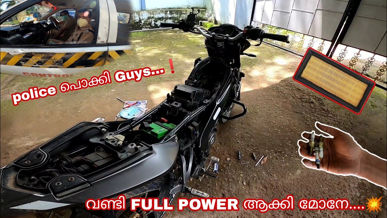 Ns200 പൊള്ളിച്ച്.. Guys..||Ns200 air filter/ spark plug/clutch /throttle Cable.....💥