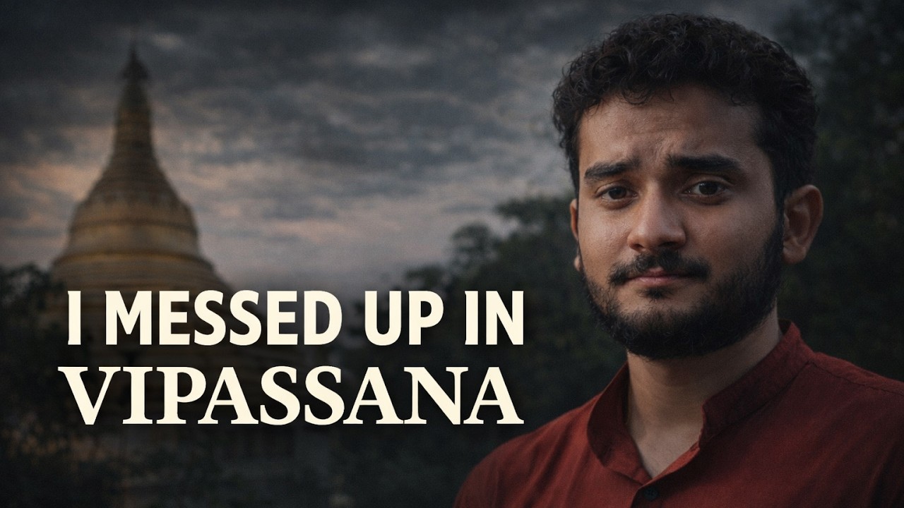 I MESSED UP at VIPASSANA | My Journey to Dhammathali Jaipur