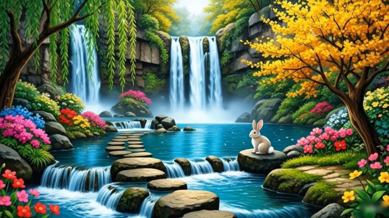 Relaxing Harp Music 🎵 Peaceful Birds Sounds, Stress Relief Music (Forest Light)