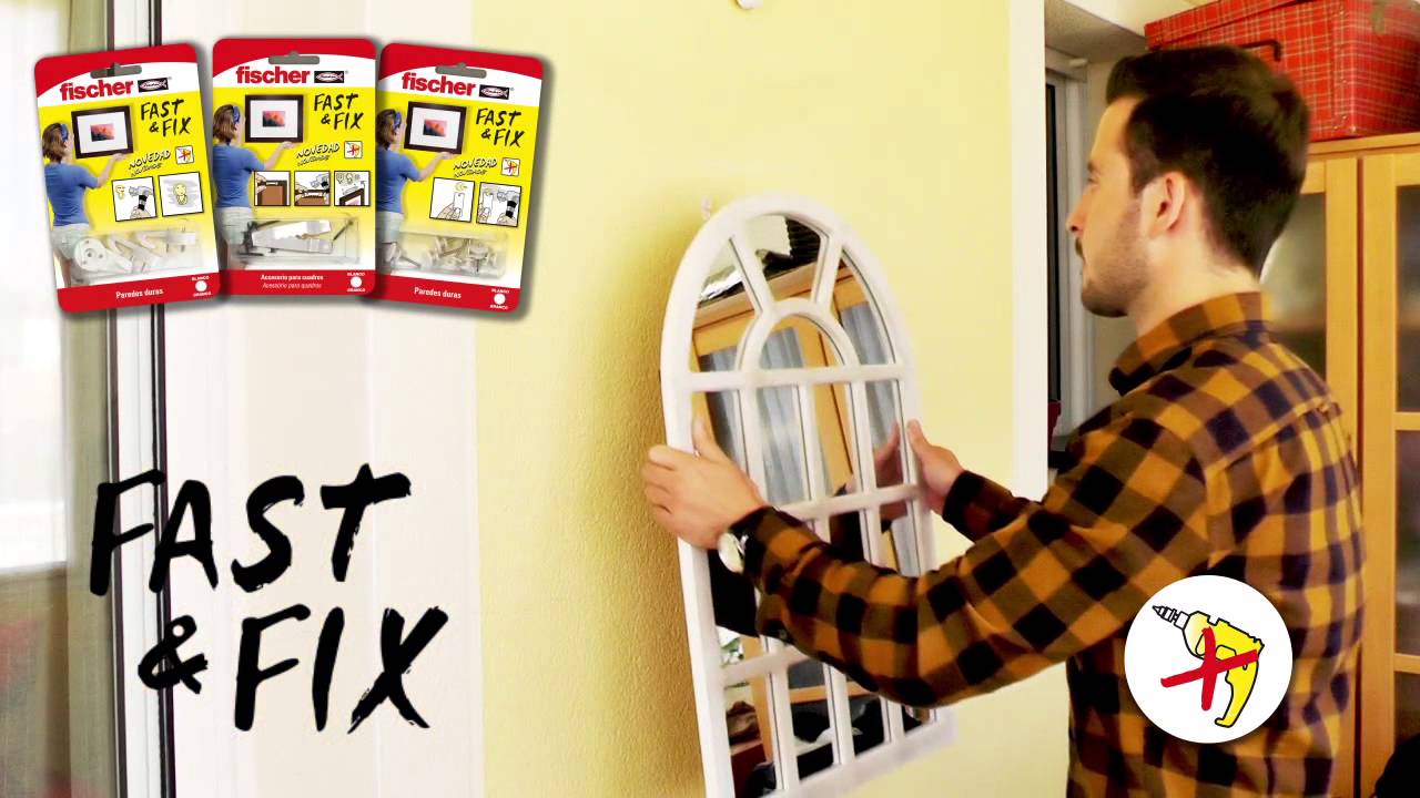 Soluciones fáciles de fischer. Colgar sin taladrar con Fast & Fix de fischer