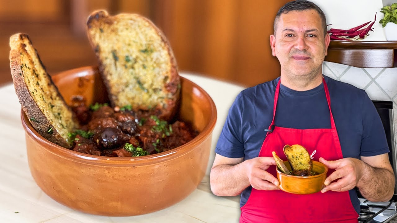POLPO ALLA LUCIANA CON BRUSCHETTE - La Ricetta Originale