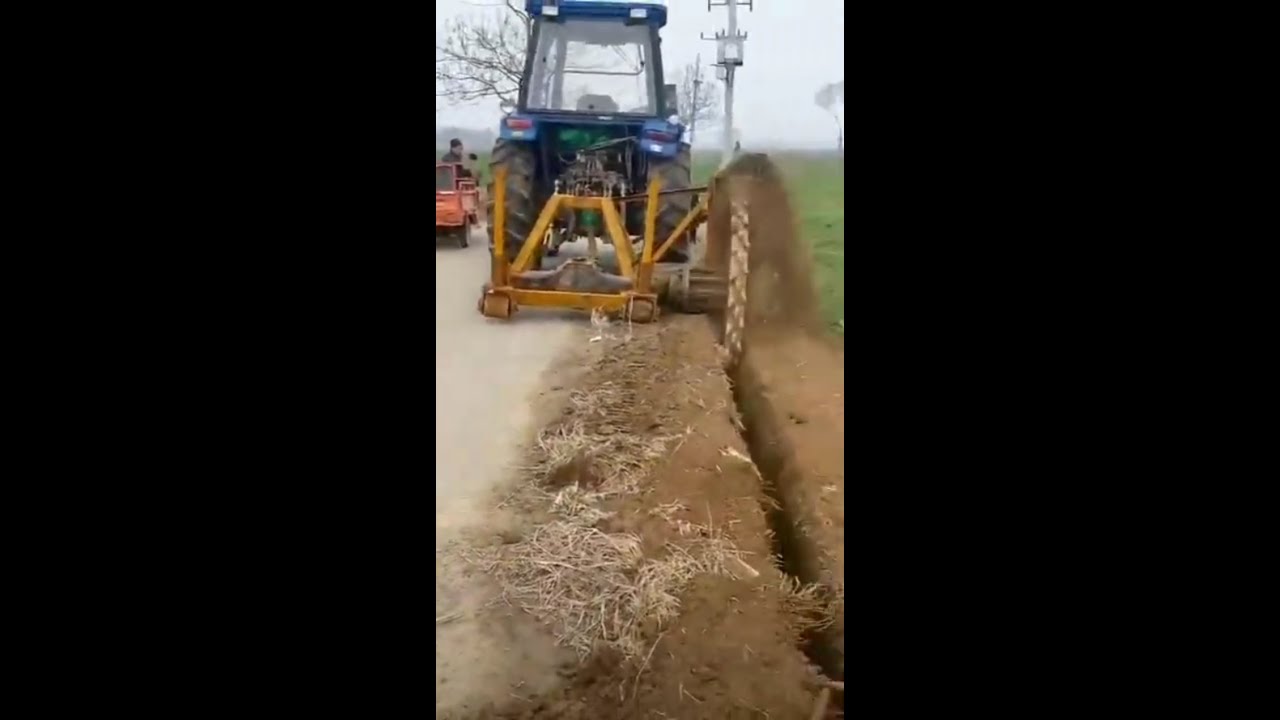 Wheel Trencher Machine l CC Trencher Machine l #shorts #youtubeshorts