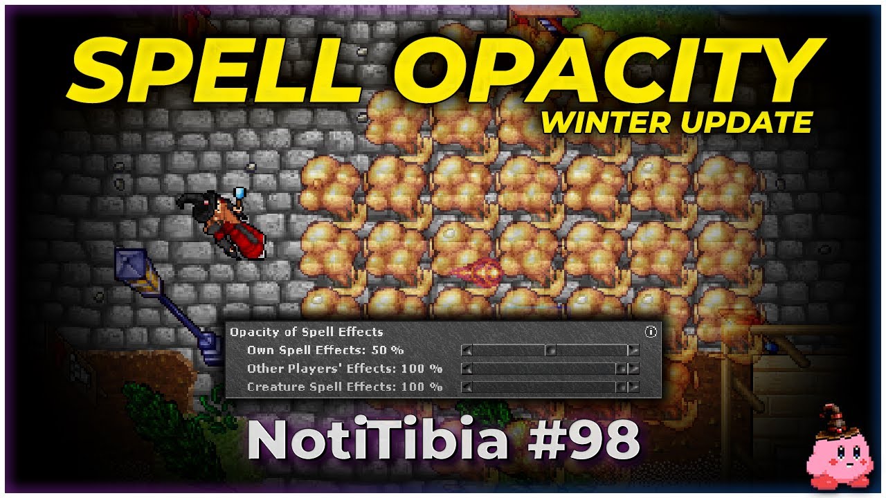 💥 &iexcl;SPELLS TRANSPARENTES! 🤯 Opacidad de las Magias en Tibia 🥳 Winter Update 2025 | Noti Tibia #98