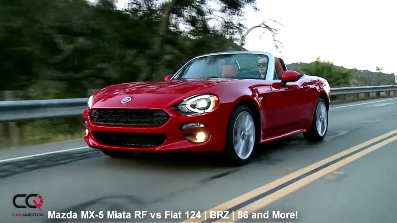 Mazda MX-5 Miata vs Fiat 124 Spider vs Subaru BRZ | Toyota 86 and more!