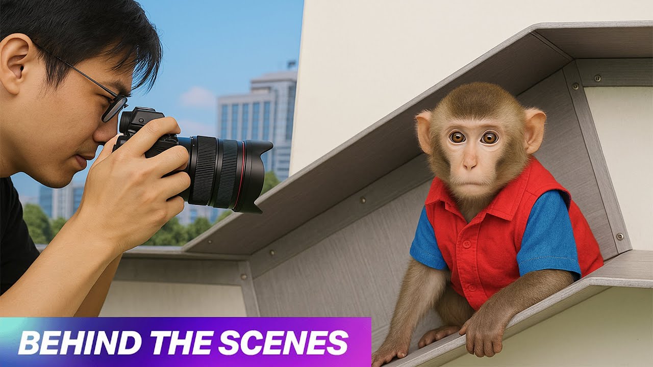Behind The Scenes – Baby Monkey Overcomes the Challenge! | MOCHI Funny Cut