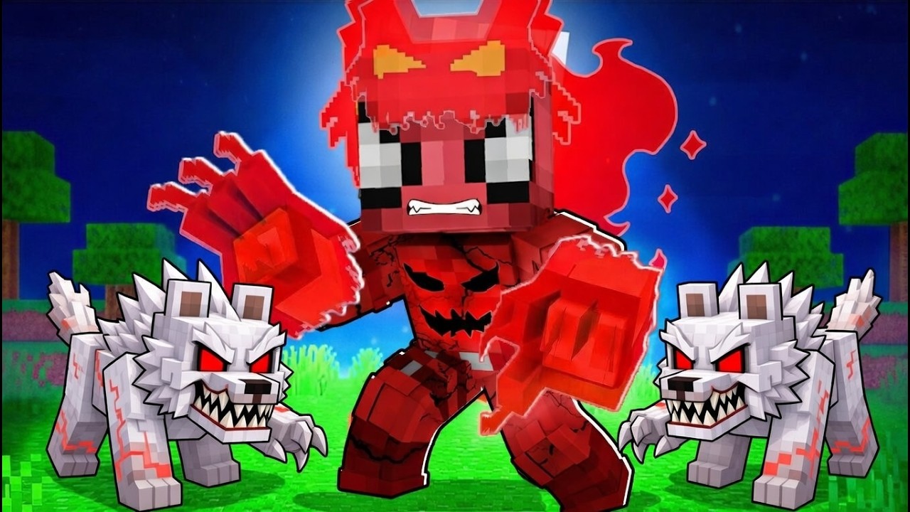 KURT ADAM OKULU🐺VAHŞİ KIZILAY G&Uuml;C&Uuml;!🔴🌑  Minecraft