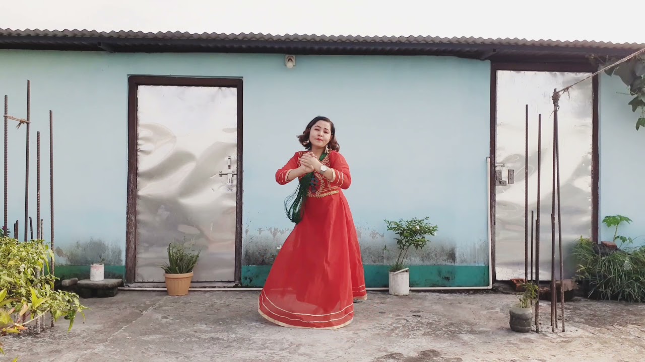 सानो छदा मामा घर तीज गीत डान्स कभर // sano xada mama ghar Teej song by Kabita siwakoti(part 2).