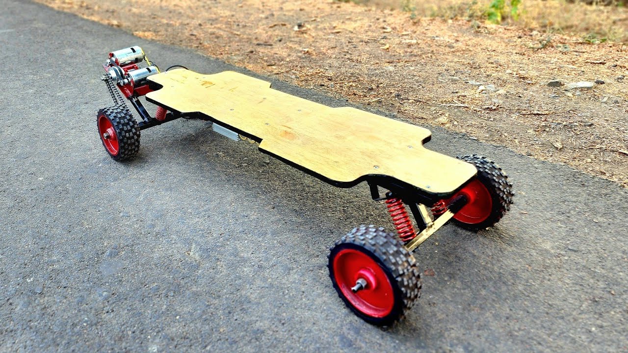 Building a  DIY electric skateoard using 775 motor