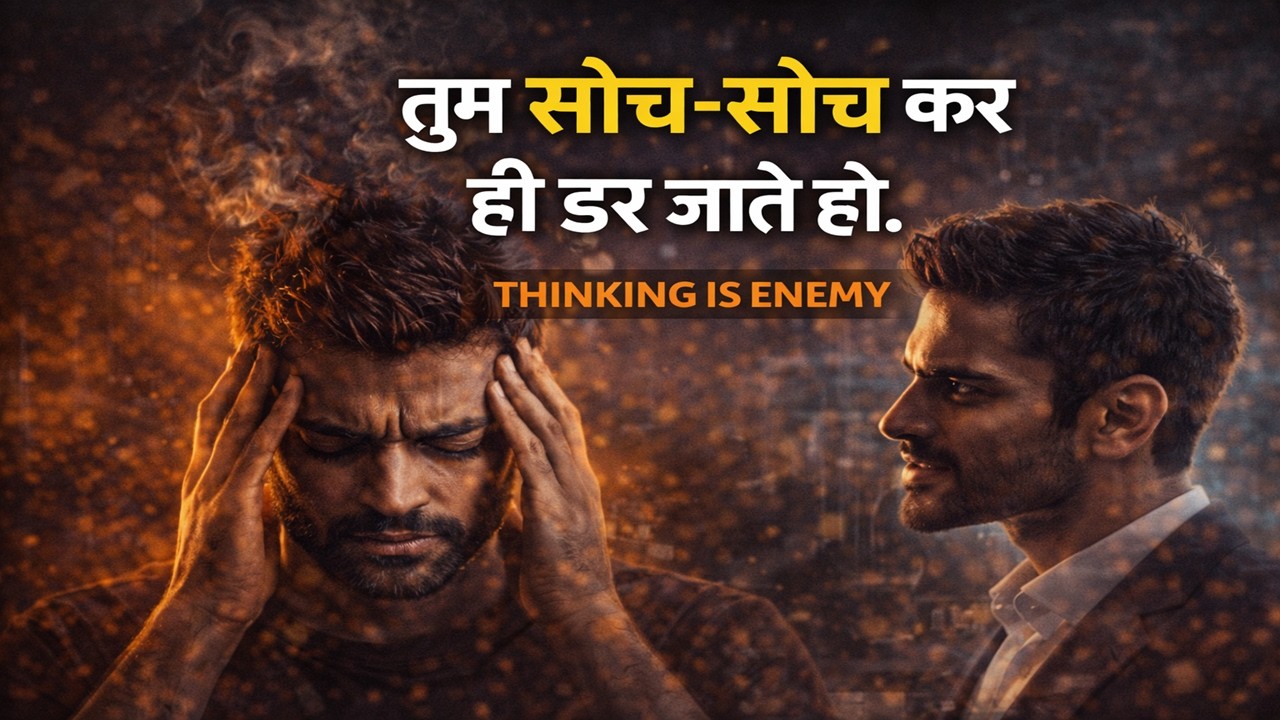 “तुम सोच-सोच कर ही डर जाते हो।” | Thinking Is Enemy explained in hindi