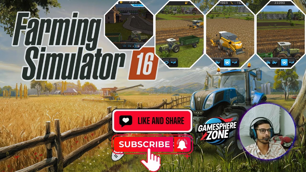 Farming Simulator 16 Gameplay #1 | Harvesting, Cultivating & Sowing