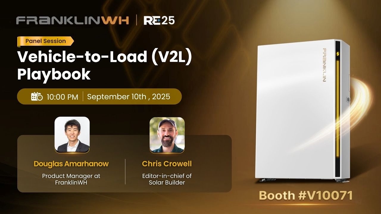 Panel Session | Vehicle to Load V2L Playbook
