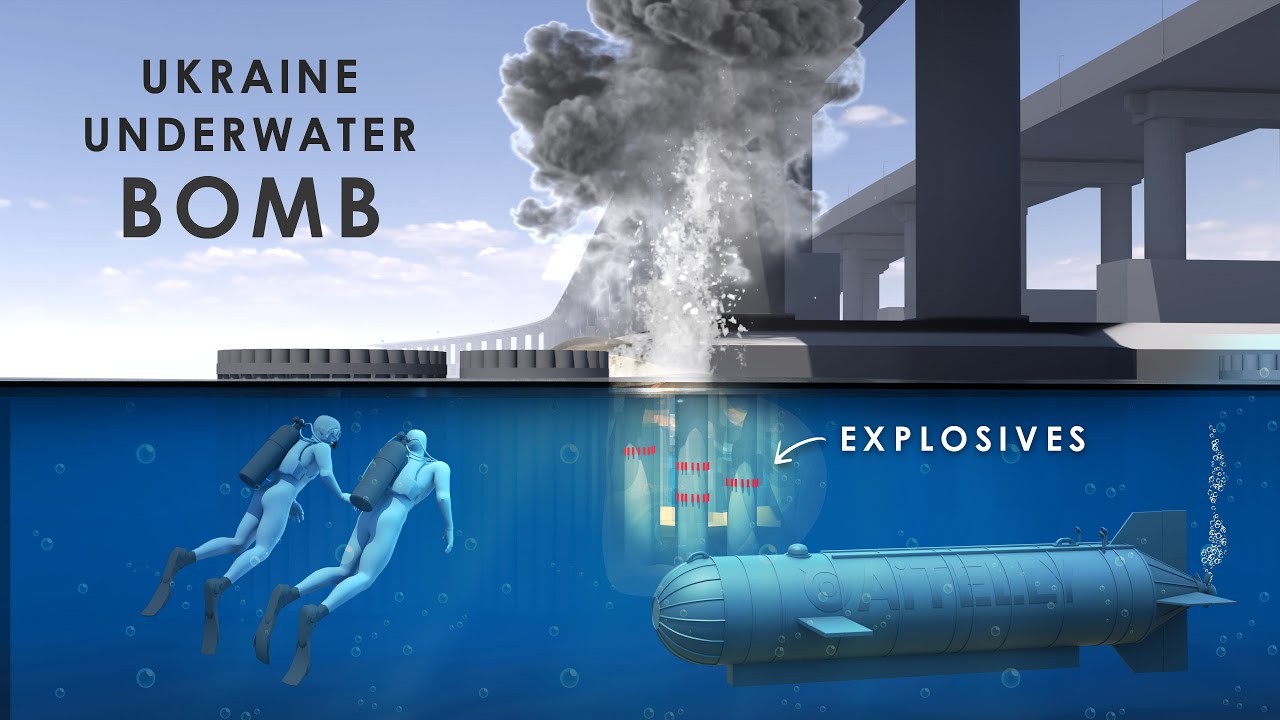 Ukraine’s Underwater Bomb & Drone Attack on the Crimea Bridge? #ukraine #russia