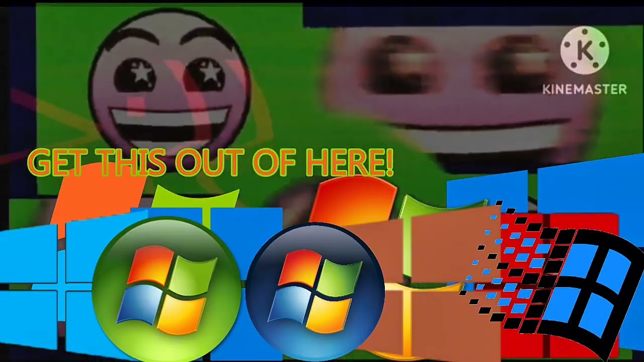 Windows 11 killscreen With 10 Windows logos