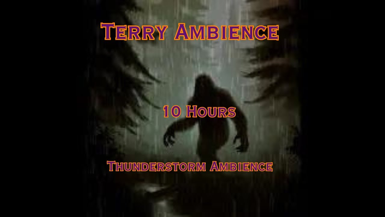 Bigfoot in Forest Thunderstorm Ambience 10 Hours
