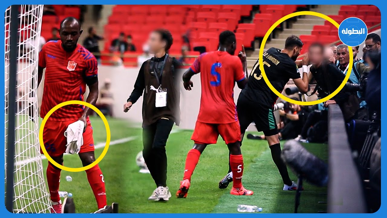 مشاهد خاصة للّقطة المثيرة للجدل في مباراة الجيش الملكي وهوريا 🎥📍