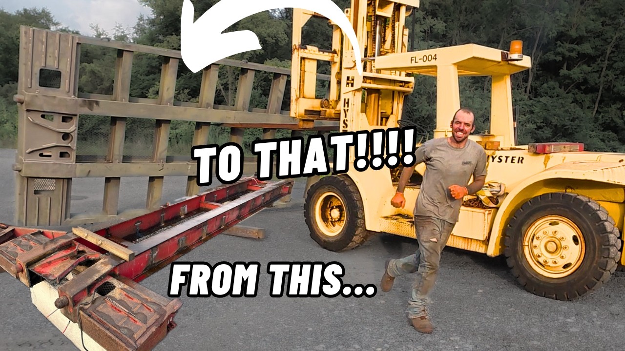 We Fabricated a BRAND NEW Talbert Lowboy Deck Insert | Scrappybert 50 Ton Lowboy Rebuild