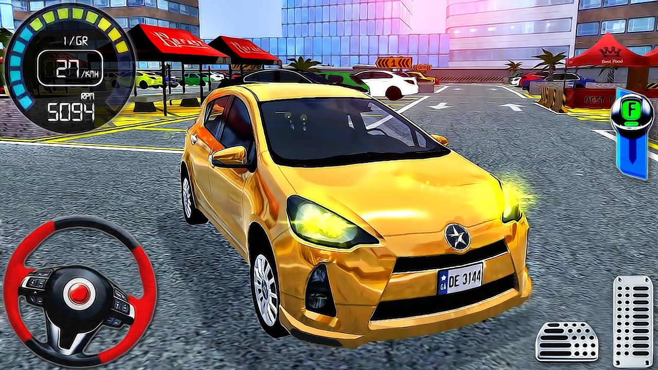 Multi Level Parking Simulator #7 - Multi-Storey Toyota Prius Car Drive - Android GamePlay