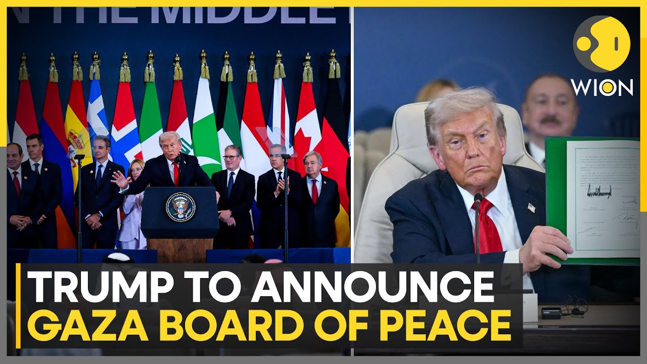 Israel-Gaza War: Trump to Announce Gaza &lsquo;Board of Peace&rsquo; | WION