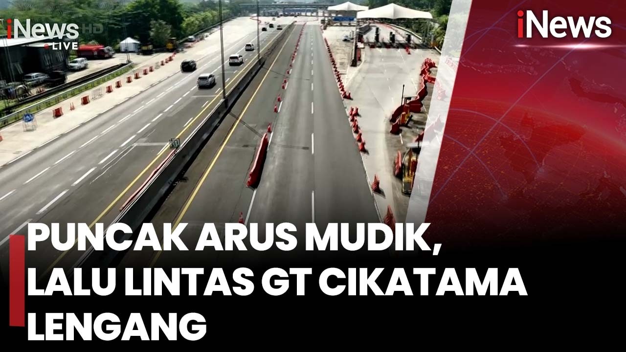 Puncak Arus Mudik, Lalu Lintas GT Cikatama Lengang | iNews Terkini 20/3