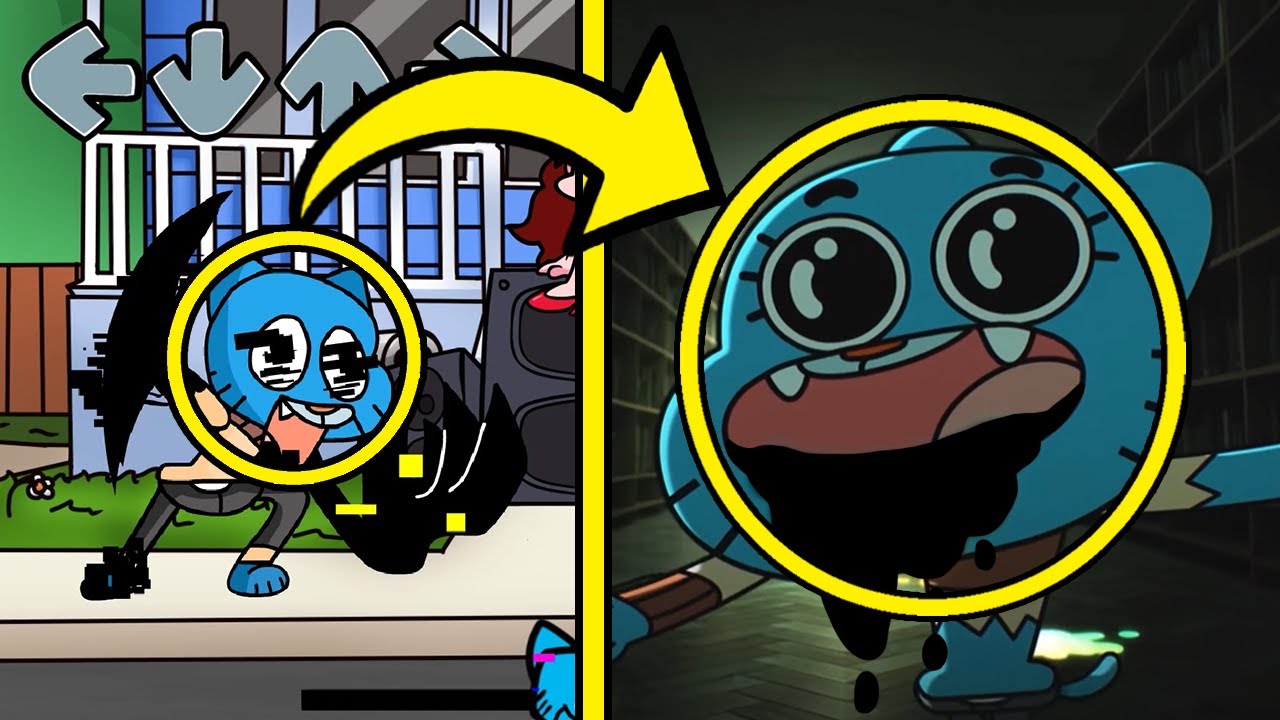 References in FNF Pibby Mods | Corrupted Gumball | Learning with Pibby
