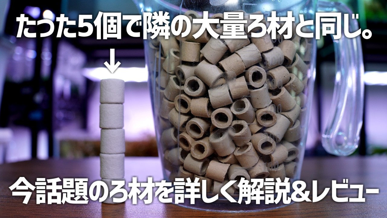 【今話題】セラミックろ材の34倍！老舗メーカーの高性能ろ材を徹底解説&レビュー！セラ シポラックス #570【アクアリウム】
