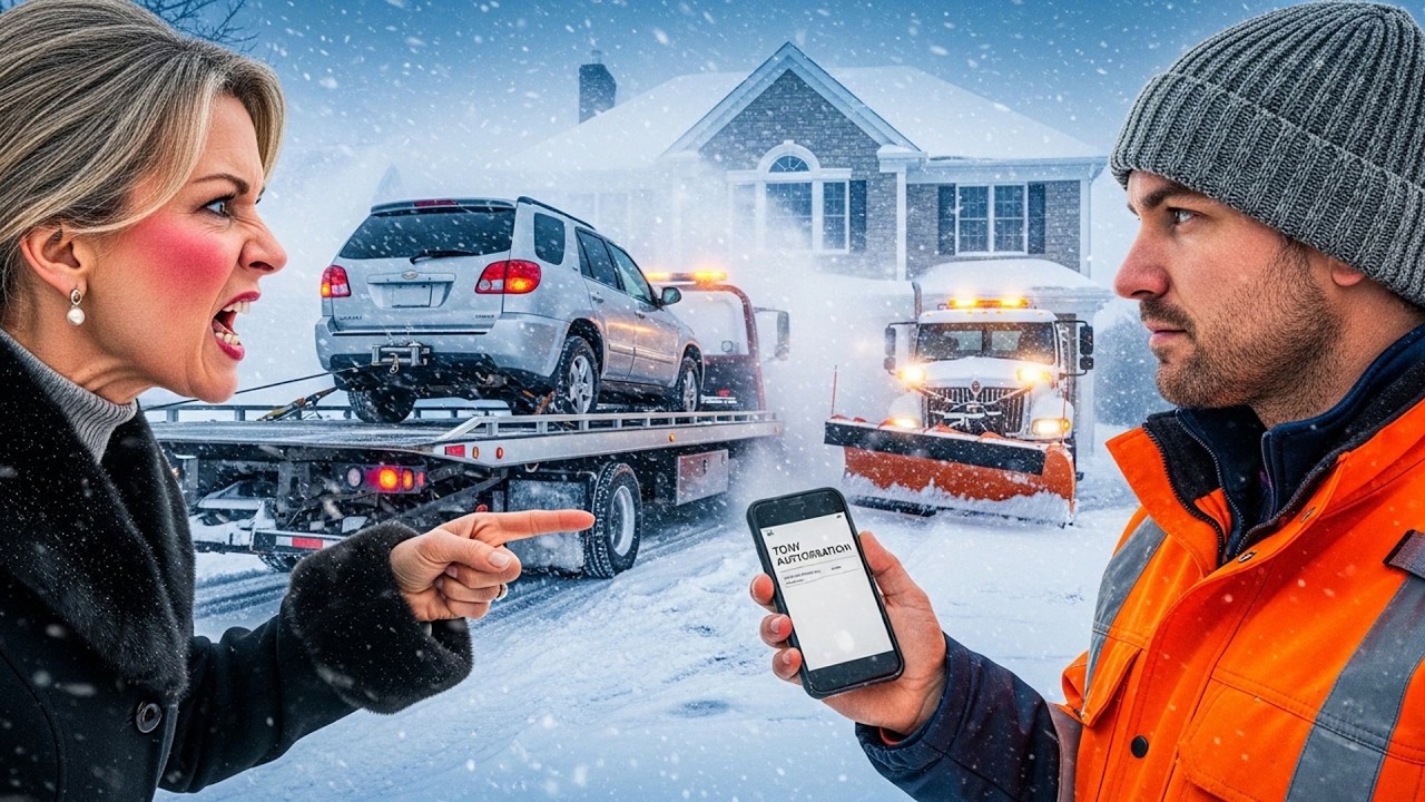 HOA Karen Parked Behind My Plow Truck, Had Her Car Towed For Blocking Emergency Snow Removal