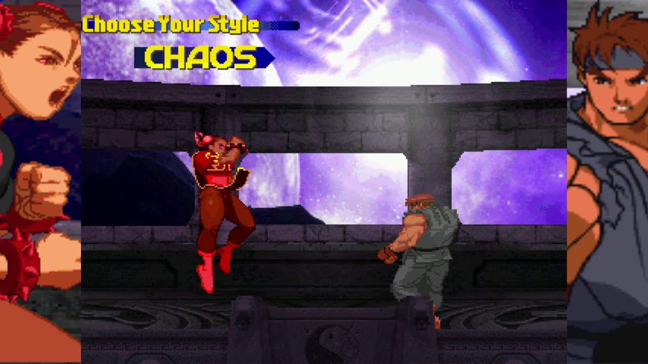 Mugen - Dark Chun-Li vs. Evil Ryu - 黑暗春麗 vs. 殺意隆