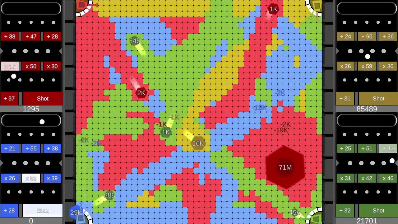 Multiply or Release X Territory War - 🖖4 Player #3 - Marble Race in Unity