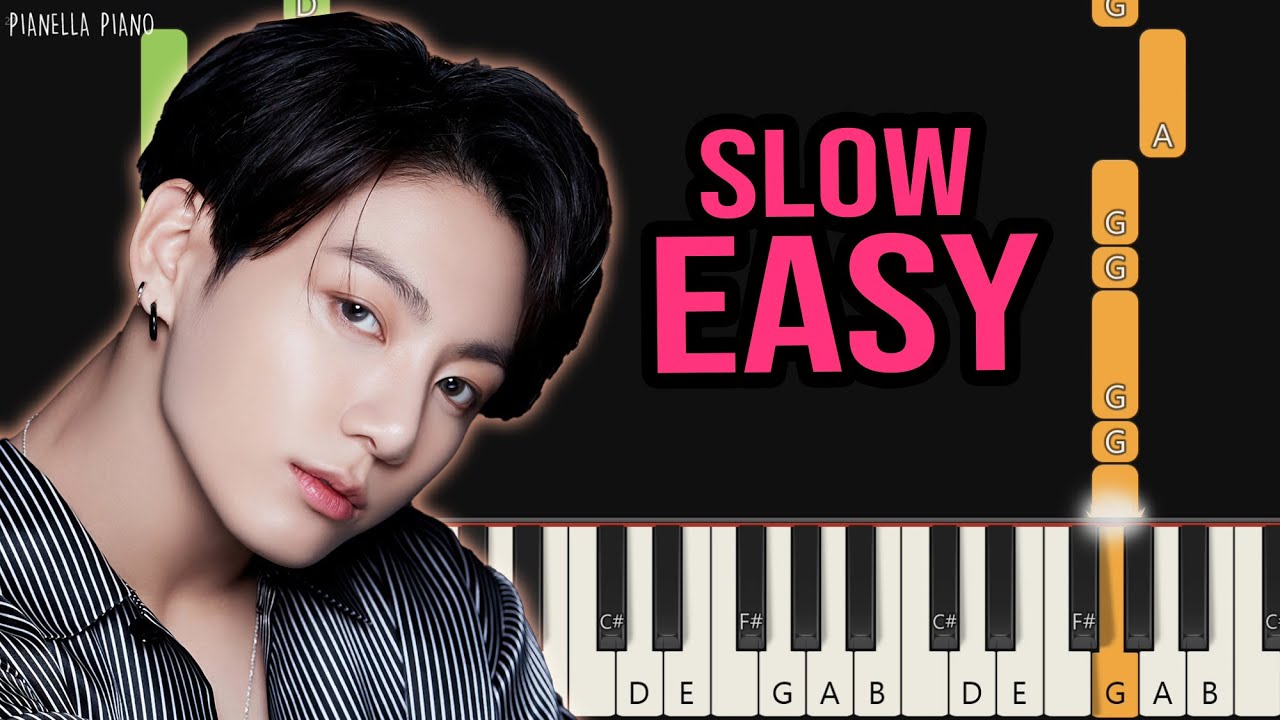 Jung Kook - Hate You | SLOW EASY Piano Tutorial by Pianella Piano