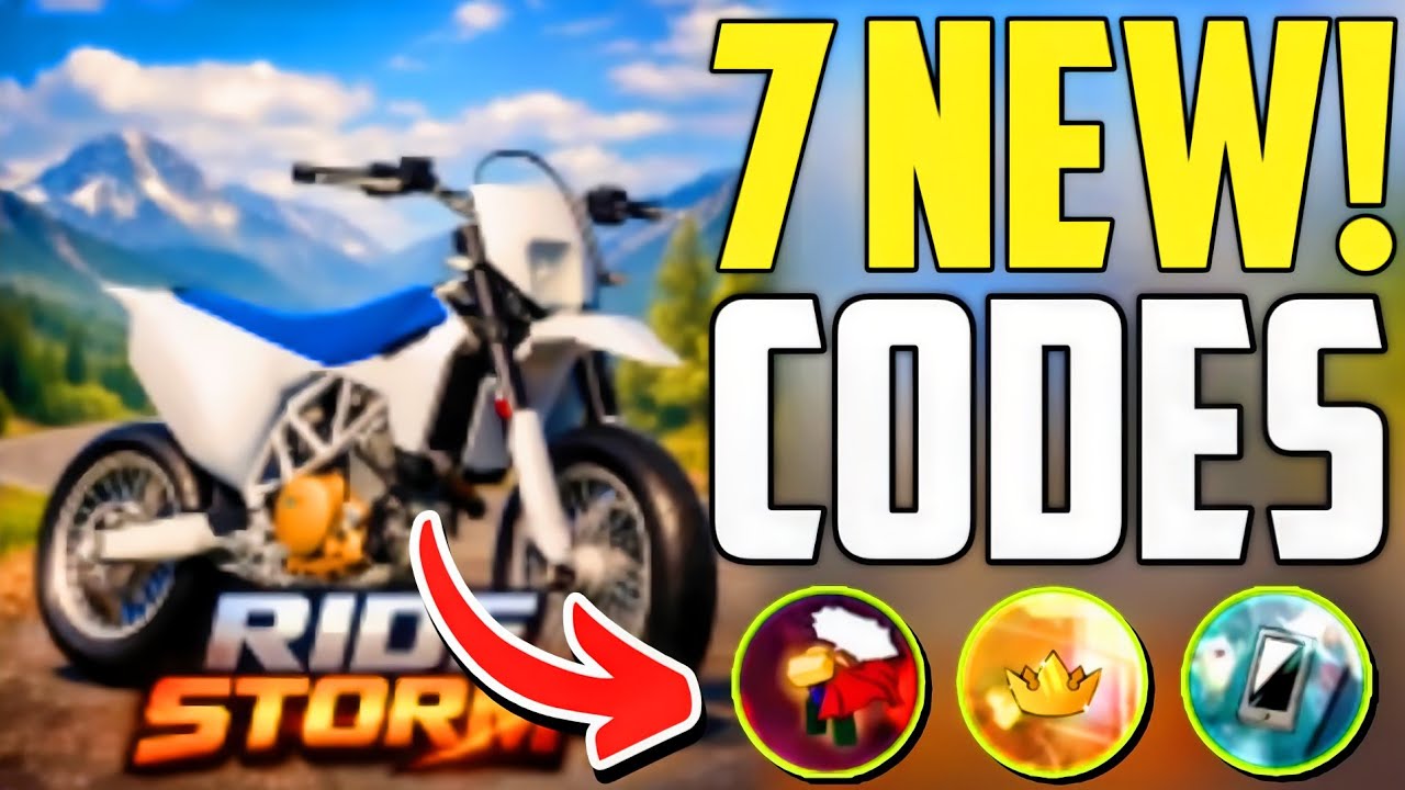 ⚠️Работает⚠️[КОД]🔥КОДЫ ДЛЯ RIDE STORM В ROBLOX 2026 - КОДЫ ДЛЯ RIDE STORM 2026