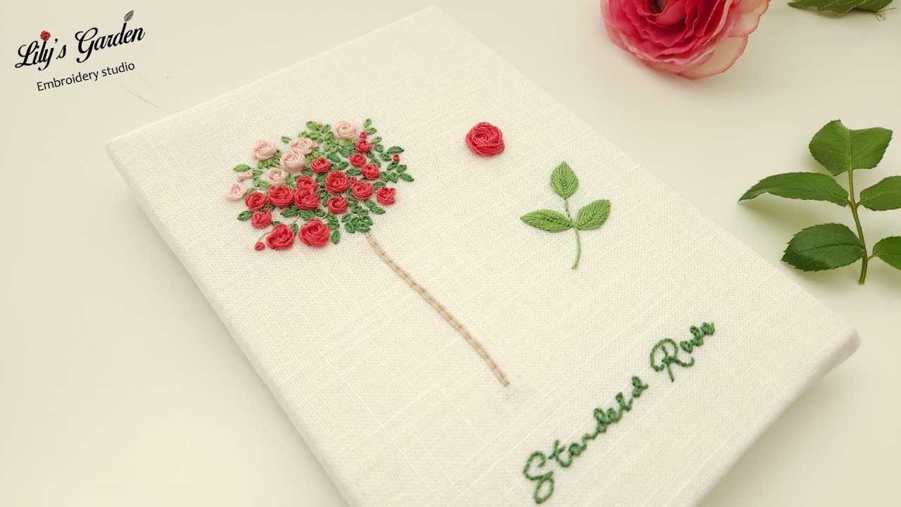 Eng sub 릴리스가든 프랑스자수 스탠다드 장미 French embroidery