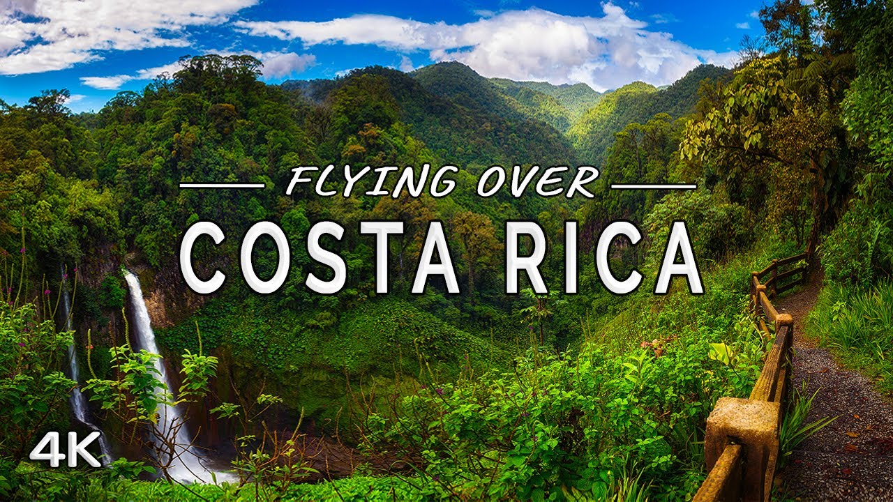 Flying over Costa Rica: Nature Scenery with Ambient Music (4K UHD Drone Film)