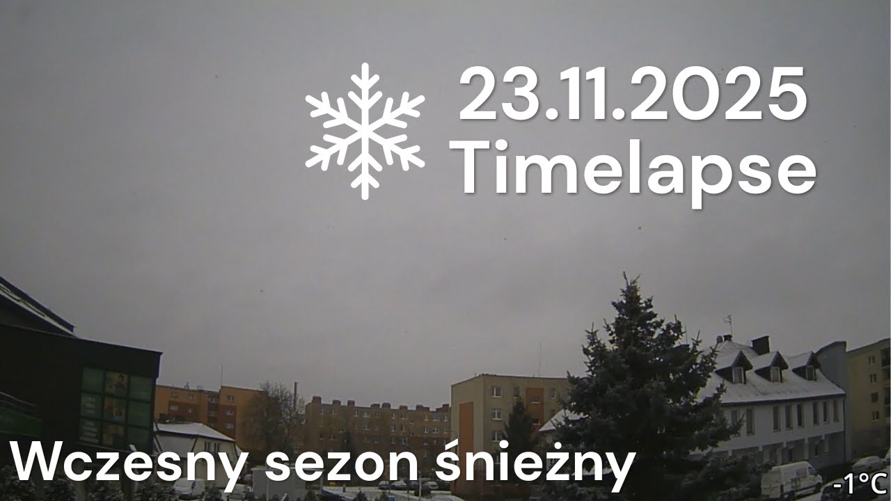 23.11.2025 Timelapse: Wczesny sezon śnieżny
