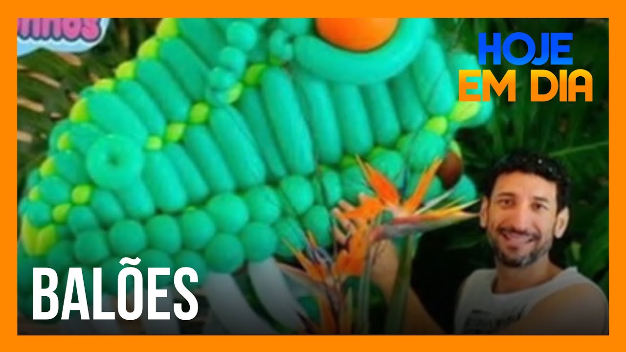Conheça um catarinense que faz sucesso com esculturas de balões