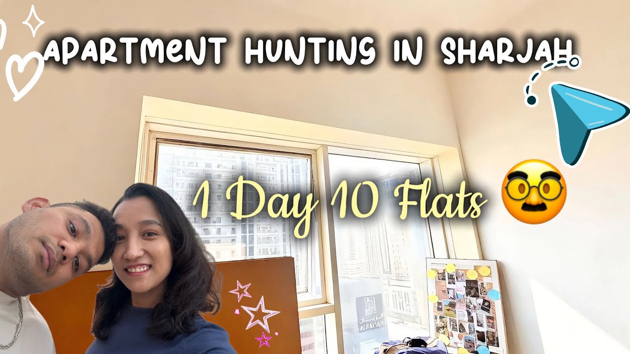 Dubai-Sharjah Apartment Hunting Vlog Ep -1 🏡