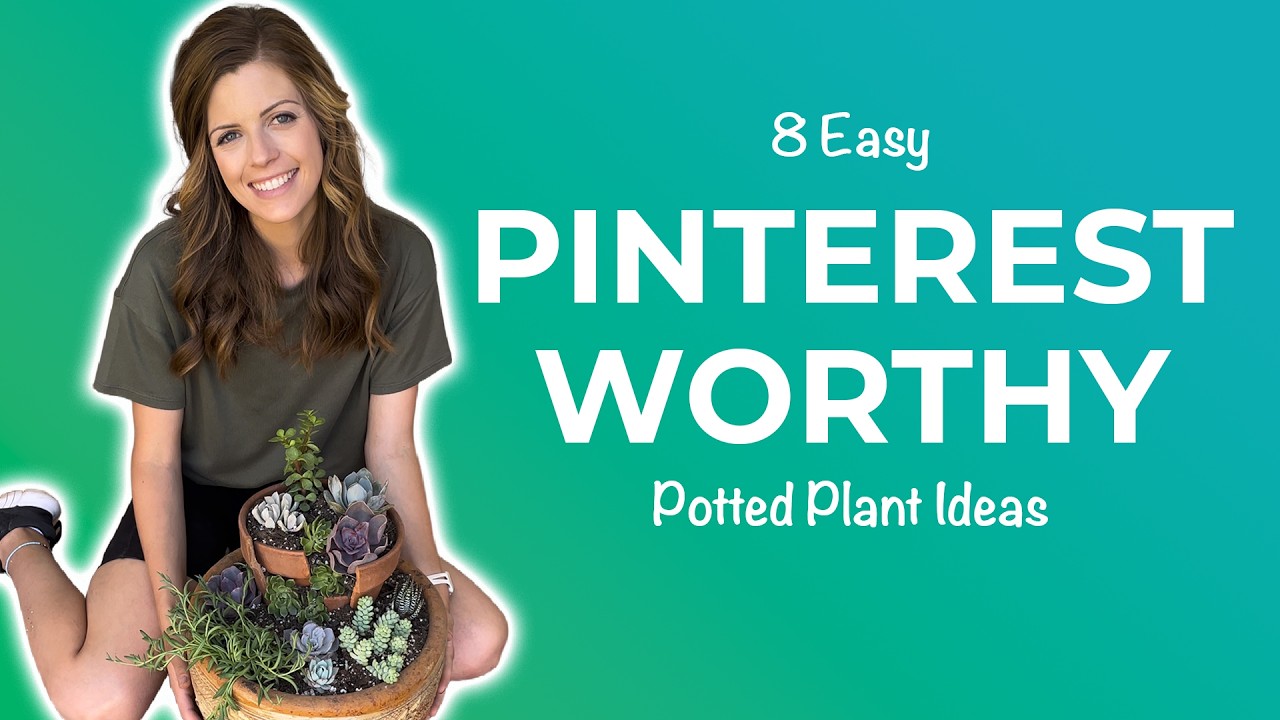 8 Easy Pinterest Worthy Potted Plant Projects