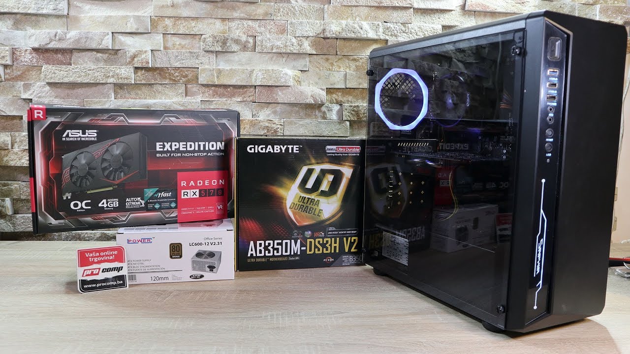 AMD Ryzen 5 2600 & AMD Radeon RX 570 - PC Build and Game Tests