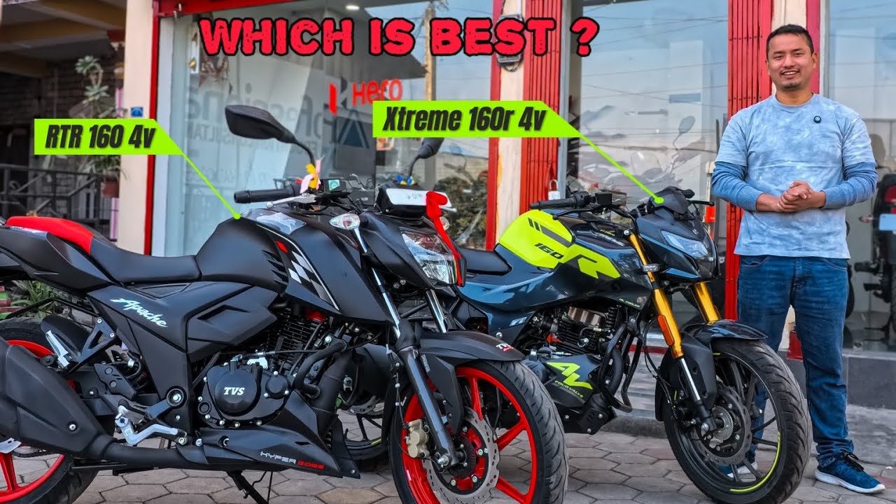Tvs RTR160 4v Vs Hero Xtreme 160r 4v - Kun kini? | RTR160 4v Vs Xtreme 160r 4v