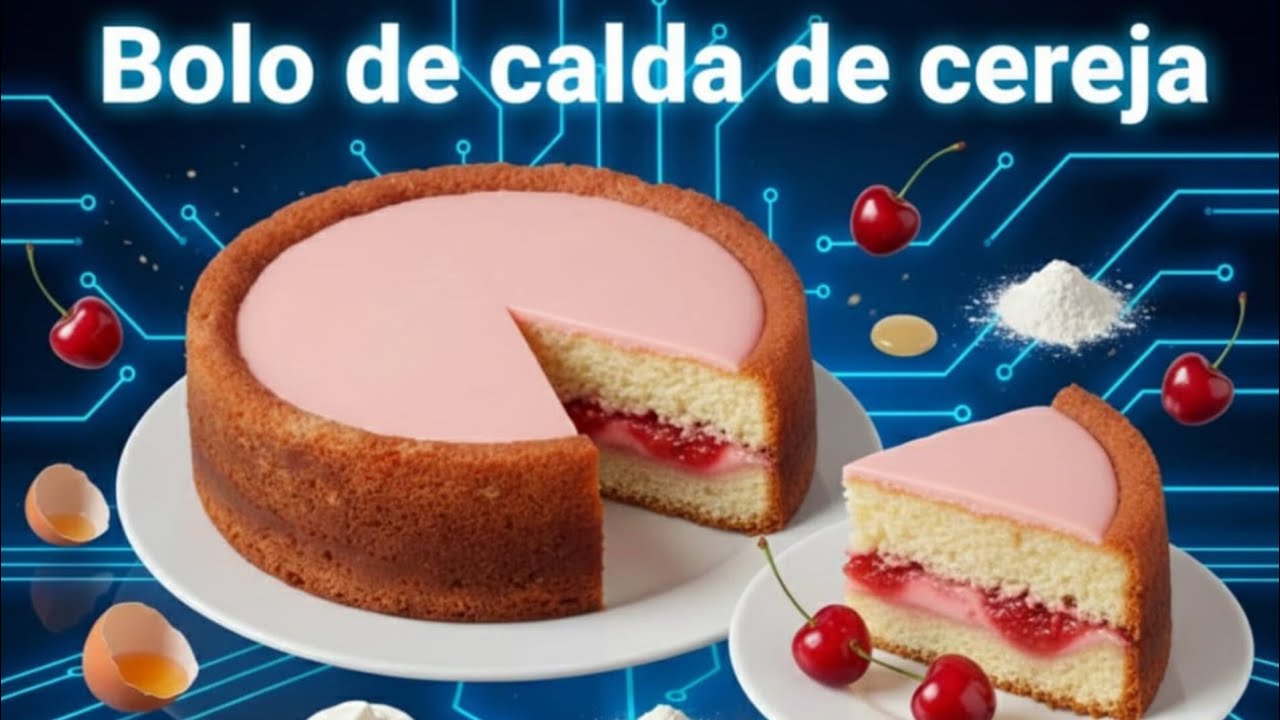 #BOLO DE CALDA DE CEREJA 